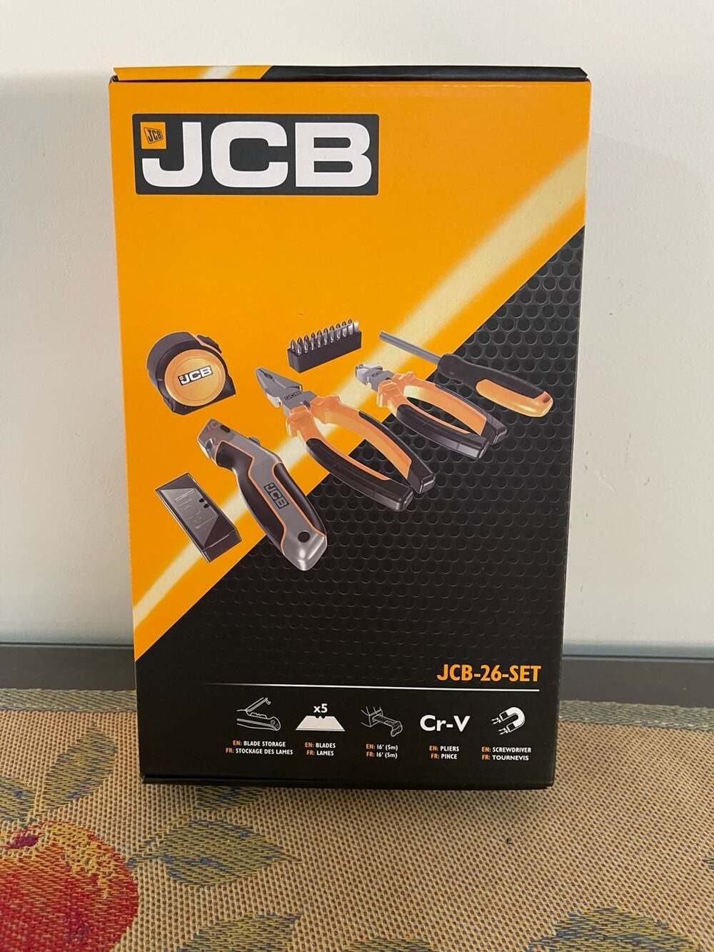 JCB 26-Piece Multi-Purpose Tool Set with Carrying Case